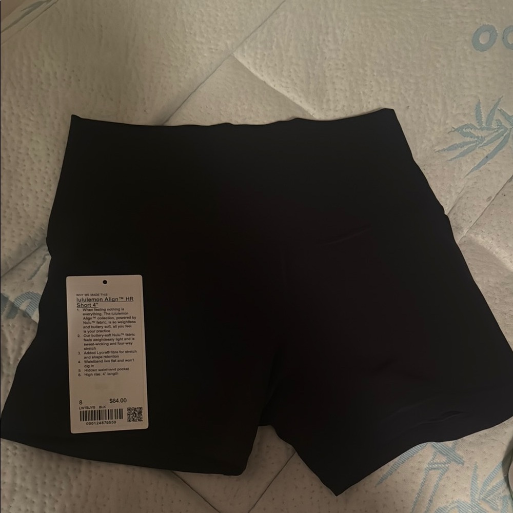 Brand new Lululemon “4 black shorts